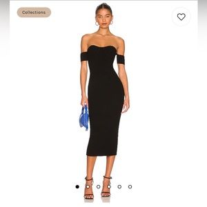 Helmut Lang contour midi dress